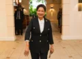 Prime Minister Kamla Persad-Bissessar amid Trinidad and Tobago economic growth projections