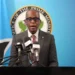 Prime Minister Philip J. Pierre speaks at the pre-Cabinet press briefing where he addressed the St Lucia UN walkout reports.