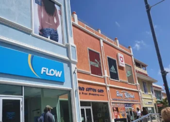 Flow storefront at Baywalk Shopping Mall in Rodney Bay, pictured for coverage of the Flow St Lucia price increase.