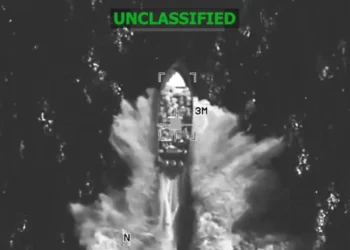 SOUTHCOM Kills 5 in eastern Pacific boat strike, with military surveillance footage showing the targeted vessel.