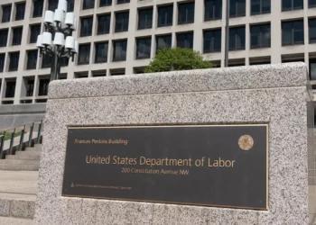 US Department of Labor building and signage in Washington, accompanying coverage of the proposed PERM overhaul.